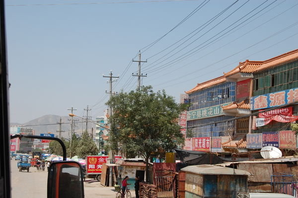 Small town on the way to Lanzhou