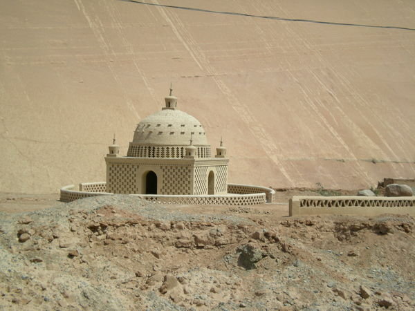 Stupa at the Flaming Mountains