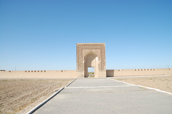 Caravanserai in the Uzbek desert