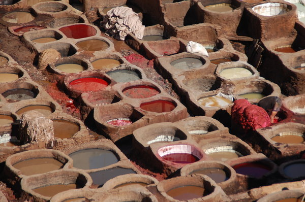 Tanneries in the Fes Medina