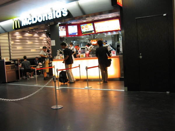McDonald's in the Tokyo Airport