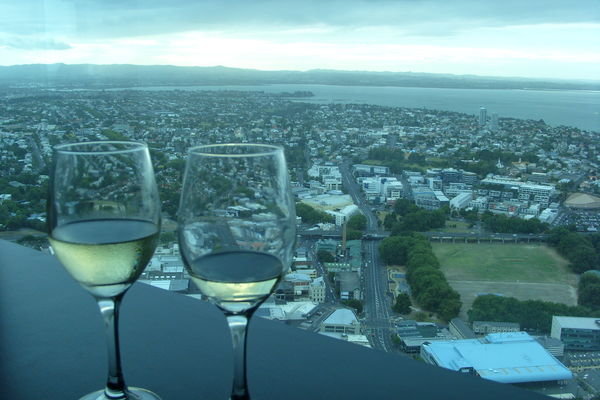 Sat & I up in the Sky Tower