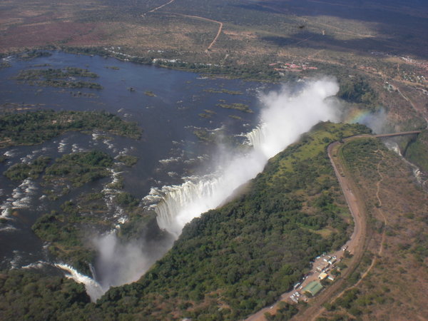 Vic falls from the air