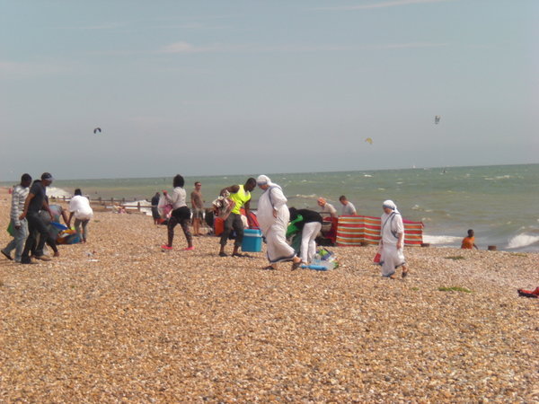 Nuns at the beach!