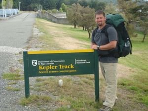 Me at the sign for the Kepler Track