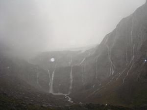 Waterfalls near Milford Sound