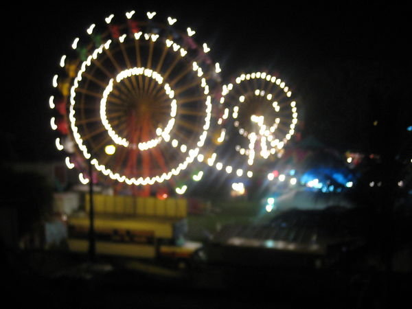 ferris wheel all lit up