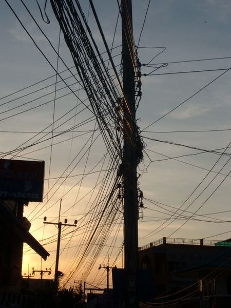 Powerlines on Koh Tao
