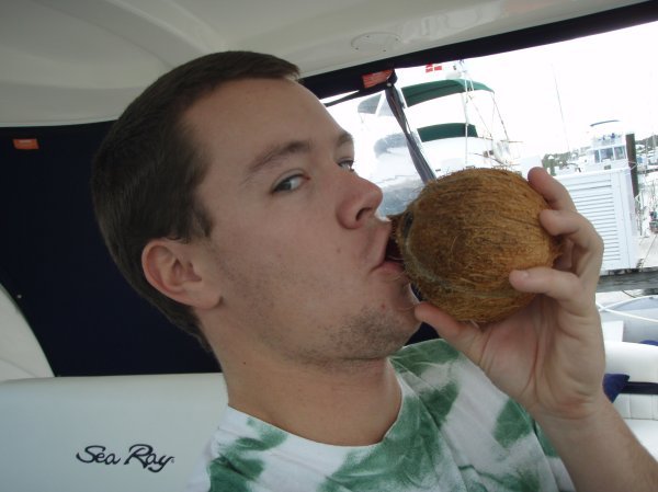 Yummy, fresh coconut!