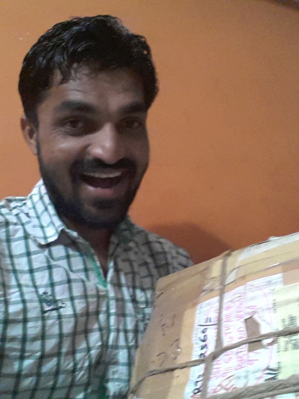 Kuldip when he released parcel after following up for 8 months