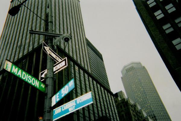 corner of madison avenue and east on 50th street