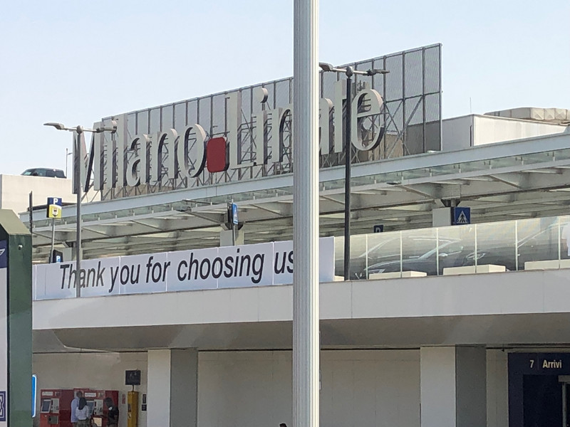 Made it to Linate airport …