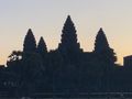 The main temple at Angkor Wat at sunrise