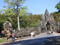 Approaching the South Gate of Angkor Thom 