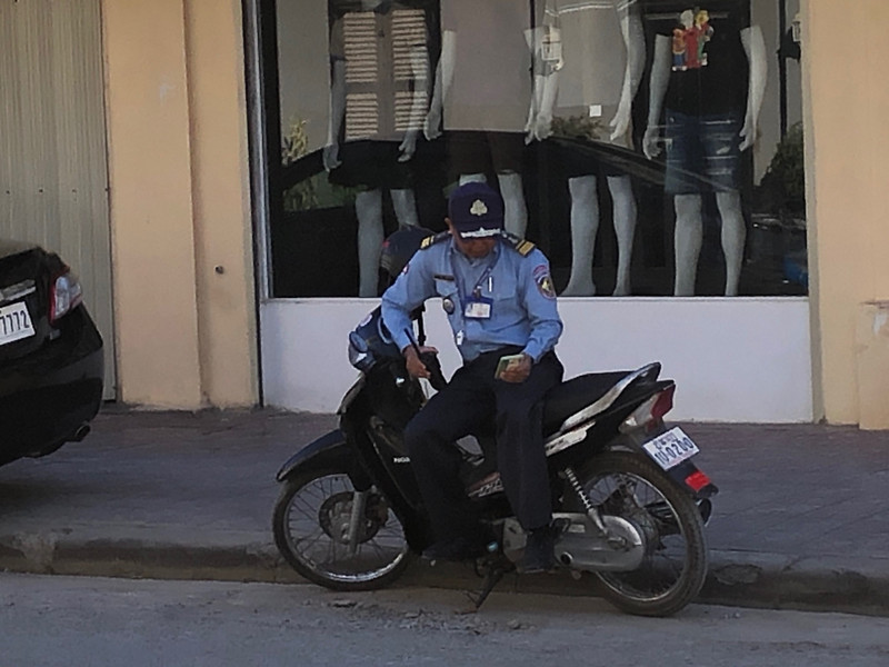 Policeman on duty 