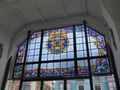 Stained glass window in the impressive market …