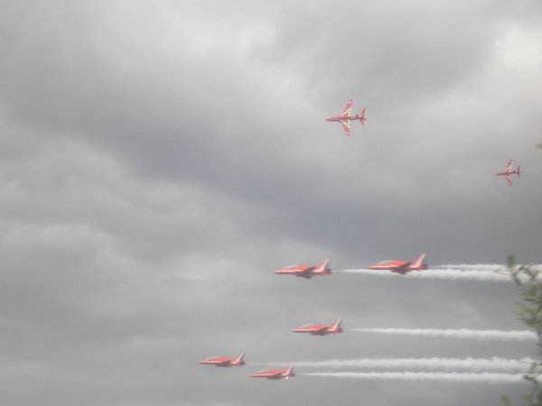 The iconic Red Arrows