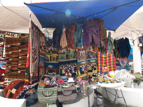 Market stall Otavalo