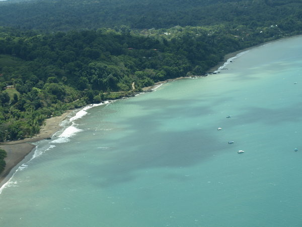 Osa penisula from the air