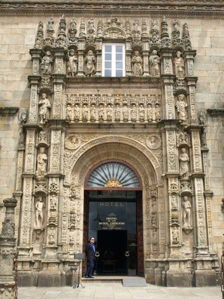 Entrance to the parador hotel