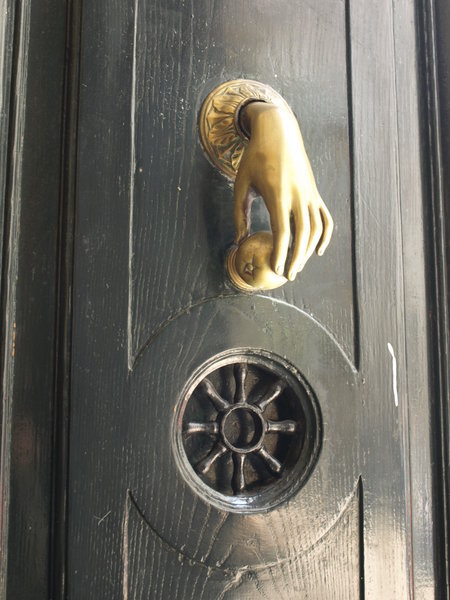 Quirky door knocker