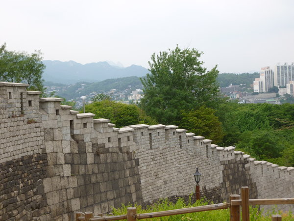 The impressive fortress wall