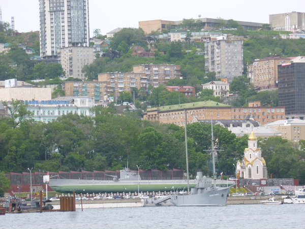 View of S56 Sub and cathedral