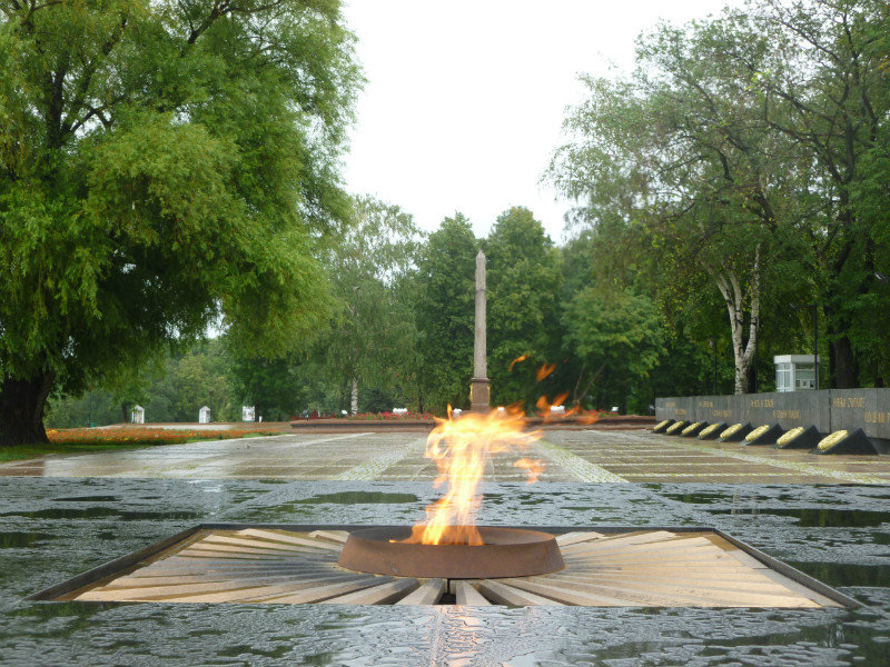 The eternal flame at the WW11 memorial