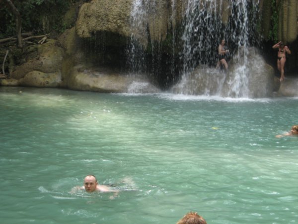 Swimming in Erawan