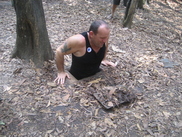 Cu Chi Tunnels weren't made for Dad.