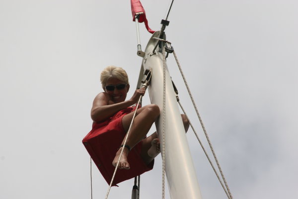 Up the mast again!
