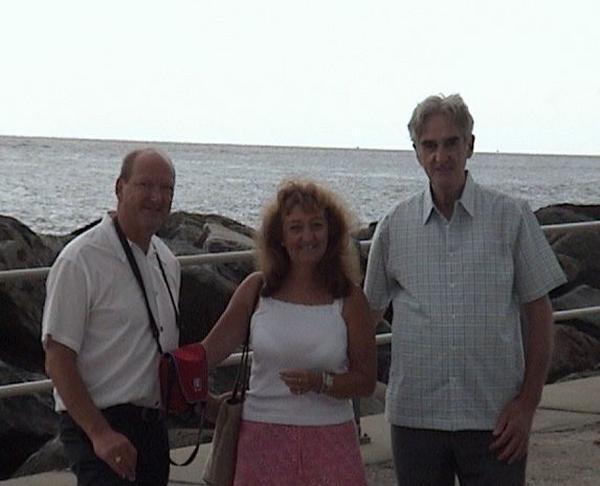 Cyril, Hillary and Barry at the most Easterly point in the British Isles