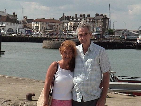 Cyril and Hillary - back at the Lowestoft docks - windy day!