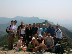 A GROUP PHOTO ON THE GREAT WALL