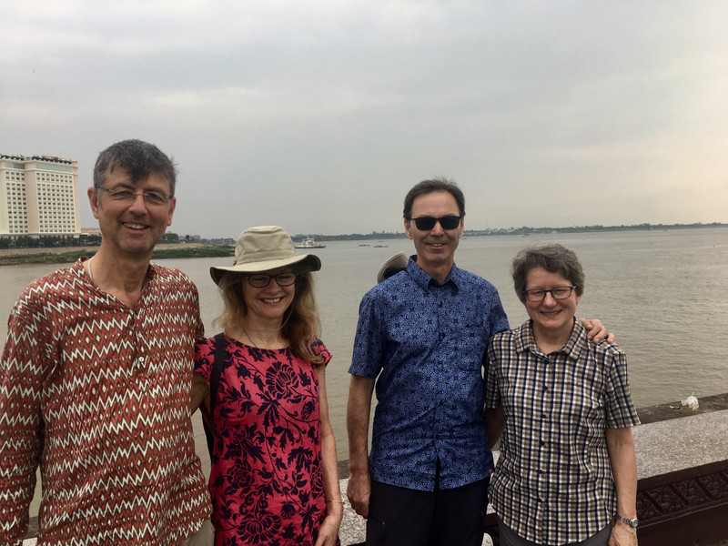 By the Tonle Sap and Mekong meeting. 
