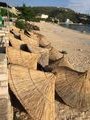 Reed beach sunshades