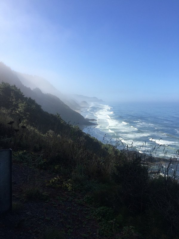 Misty start to the day. South of Yachats 