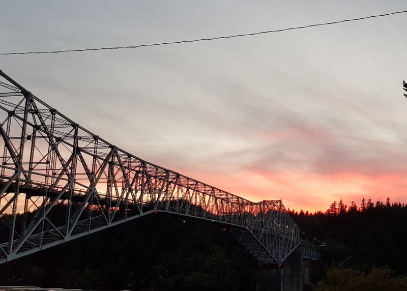 Bridge at sunrises 