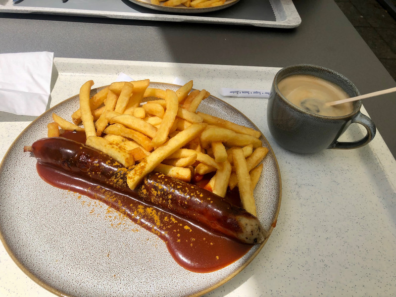 Curried Bratwurst and Pommes