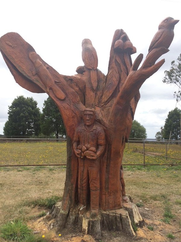 Sculpture at Beech Forest