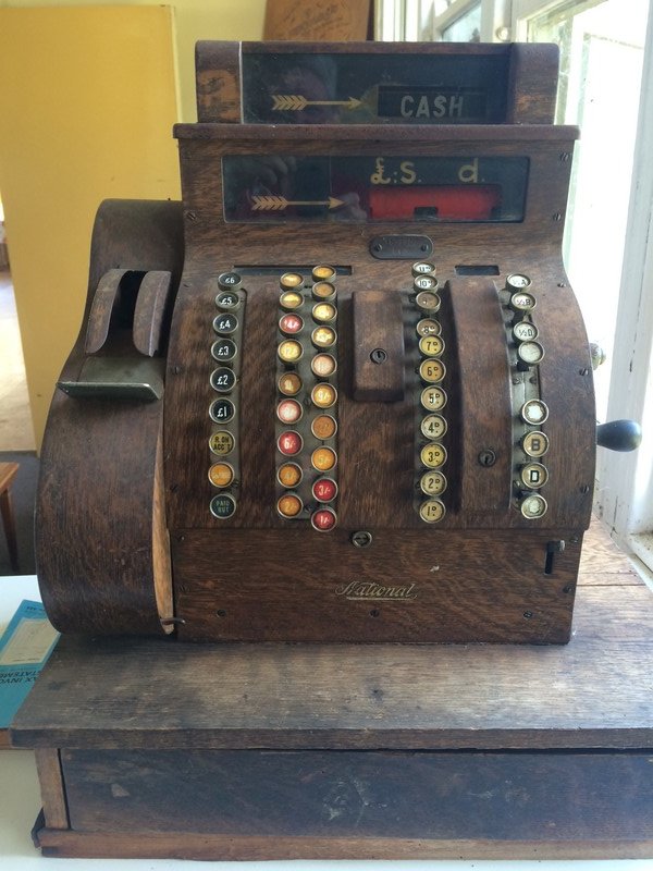 Wooden cash register 