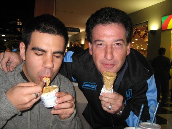 Eating Dulce de Leche Ice Cream