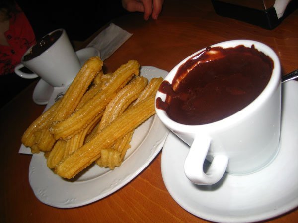 churros and chocolate YUM