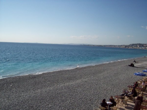 The beach at Nice