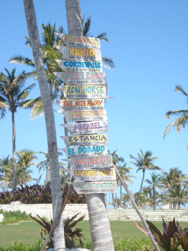 Bahamian Sign Post