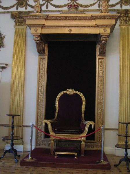 The British monarch's old throne