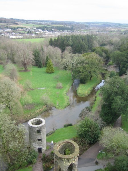 The view from the top of the castle