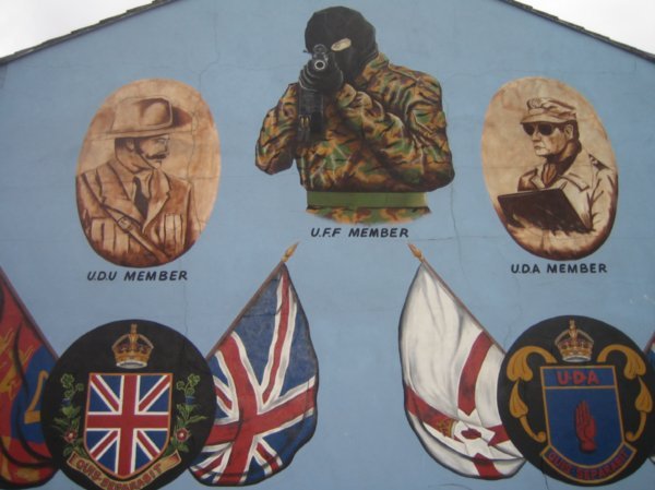 A mural in Protestant Loyal Belfast