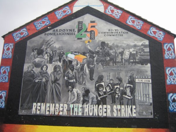 A mural for the hunger strikers