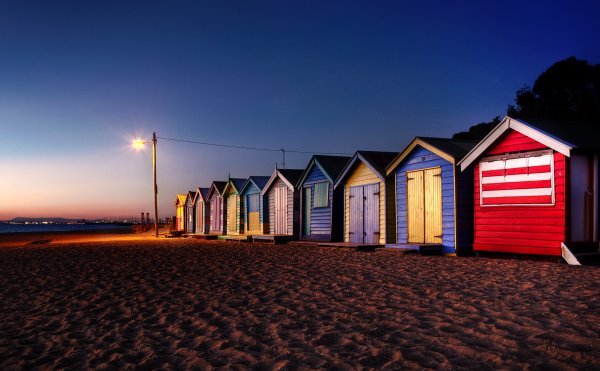Brighton Beach Huts, Melbourne